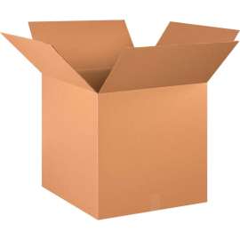 Global Industrial Cube Cardboard Corrugated Boxes, 21"L x 21"W x 21"H, Kraft