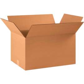 Global Industrial Cardboard Corrugated Boxes, 22"L x 14"W x 12"H, Kraft