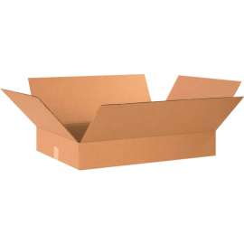 Global Industrial Flat Cardboard Corrugated Boxes, 22"L x 16"W x 4"H, Kraft