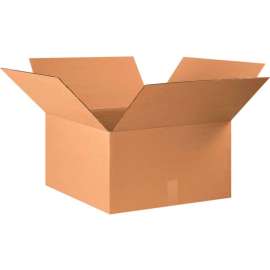 Global Industrial Cardboard Corrugated Boxes, 22"L x 22"W x 12"H, Kraft