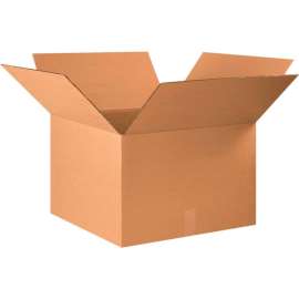 Global Industrial Cardboard Corrugated Boxes, 22"L x 22"W x 14"H, Kraft
