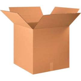 Global Industrial Cube Cardboard Corrugated Boxes, 23"L x 23"W x 23"H, Kraft