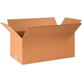 Global Industrial Cardboard Corrugated Boxes, 24"L x 12"W x 10"H, Kraft