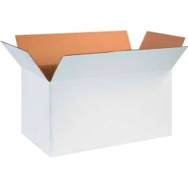 Global Industrial Cardboard Corrugated Boxes, 24"L x 12"W x 12"H, White