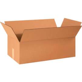 Global Industrial Cardboard Corrugated Boxes, 24"L x 12-1/2"W x 8"H, Kraft