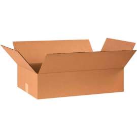 Global Industrial Flat Cardboard Corrugated Boxes, 24"L x 14"W x 6"H, Kraft