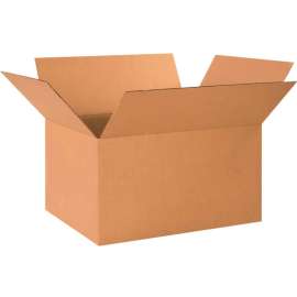 Global Industrial Cardboard Corrugated Boxes, 24"L x 17"W x 12"H, Kraft