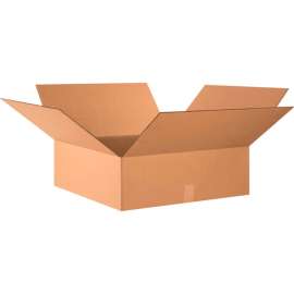 Global Industrial Flat Cardboard Corrugated Boxes, 24"L x 24"W x 8"H, Kraft