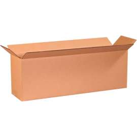 Global Industrial Long Cardboard Corrugated Boxes, 24"L x 6"W x 8"H, Kraft