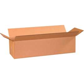 Global Industrial Long Cardboard Corrugated Boxes, 24"L x 8"W x 6"H, Kraft