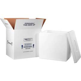 Foam Insulated Shipping Kit, 18"L x 14"W x 19"H, White