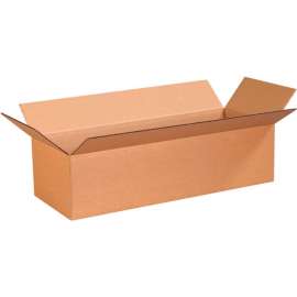 Global Industrial Long Cardboard Corrugated Boxes, 24"L x 9"W x 6"H, Kraft
