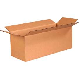 Global Industrial Long Cardboard Corrugated Boxes, 24"L x 9"W x 9"H, Kraft