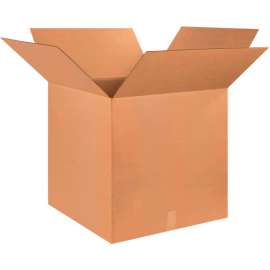 Global Industrial Cube Cardboard Corrugated Boxes, 25"L x 25"W x 25"H, Kraft