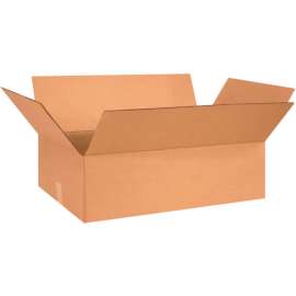 Global Industrial Flat Cardboard Corrugated Boxes, 26"L x 15"W x 5"H, Kraft