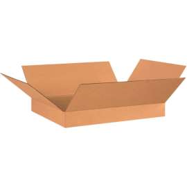 Global Industrial Flat Cardboard Corrugated Boxes, 26"L x 20"W x 4"H, Kraft