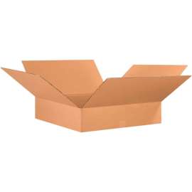 Global Industrial Flat Cardboard Corrugated Boxes, 26"L x 26"W x 6"H, Kraft