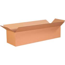 Global Industrial Long Cardboard Corrugated Boxes, 26"L x 6"W x 6"H, Kraft