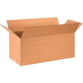 Global Industrial Long Cardboard Corrugated Boxes, 28"L x 12"W x 12"H, Kraft
