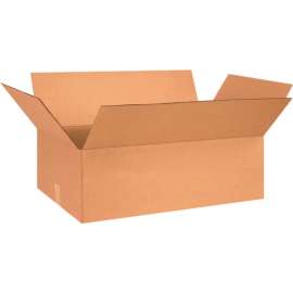Global Industrial Flat Cardboard Corrugated Boxes, 28"L x 18"W x 8"H, Kraft