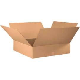Global Industrial Flat Cardboard Corrugated Boxes, 28"L x 28"W x 8"H, Kraft