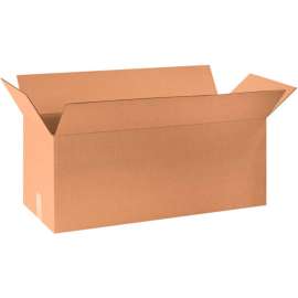 Global Industrial Long Cardboard Corrugated Boxes, 30"L x 10"W x 10"H, Kraft