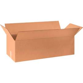 Global Industrial Long Cardboard Corrugated Boxes, 32"L x 12"W x 10"H, Kraft