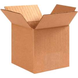 Global Industrial Cube Cardboard Corrugated Boxes, 3"L x 3"W x 3"H, Kraft