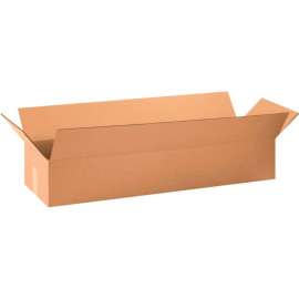 Global Industrial Long Cardboard Corrugated Boxes, 36"L x 10"W x 6"H, Kraft