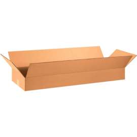 Global Industrial Flat Cardboard Corrugated Boxes, 36"L x 12"W x 6"H, Kraft