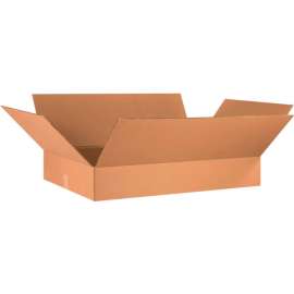 Global Industrial Flat Cardboard Corrugated Boxes, 36"L x 24"W x 6"H, Kraft