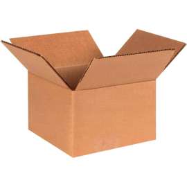 Global Industrial Cardboard Corrugated Boxes, 4"L x 4"W x 3"H, Kraft