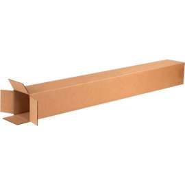 Global Industrial Tall Cardboard Corrugated Boxes, 4"L x 4"W x 38"H, Kraft