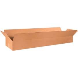 Global Industrial Long Cardboard Corrugated Boxes, 48"L x 12"W x 6"H, Kraft