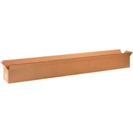 Global Industrial Long Cardboard Corrugated Boxes, 48"L x 4"W x 4"H, Kraft