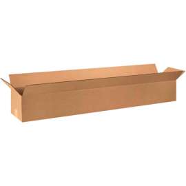 Global Industrial Long Cardboard Corrugated Boxes, 48"L x 6"W x 6"H, Kraft