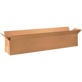 Global Industrial Long Cardboard Corrugated Boxes, 48"L x 8"W x 8"H, Kraft