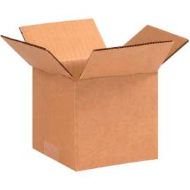 Global Industrial Cardboard Corrugated Boxes, 5"L x 5"W x 4"H, Kraft