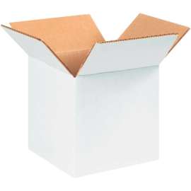 Global Industrial Cardboard Corrugated Boxes, 5"L x 5"W x 5"H, White