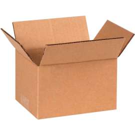 Global Industrial Cardboard Corrugated Boxes, 6"L x 4"W x 3"H, Kraft