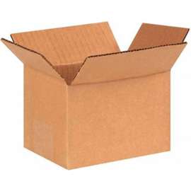 Global Industrial Cardboard Corrugated Boxes, 6"L x 4"W x 4"H, Kraft
