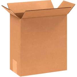 Global Industrial Cardboard Corrugated Boxes, 6"L x 4"W x 8"H, Kraft