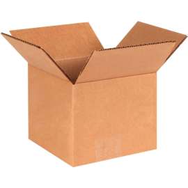 Global Industrial Cardboard Corrugated Boxes, 6"L x 6"W x 5"H, Kraft