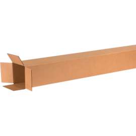 Global Industrial Tall Cardboard Corrugated Boxes, 6"L x 6"W x 60"H, Kraft