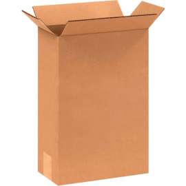 Global Industrial Cardboard Corrugated Boxes, 8"L x 4"W x 12"H, Kraft