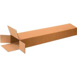 Global Industrial Side Loading Cardboard Corrugated Boxes, 8"L x 4"W x 46"H, Kraft