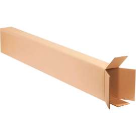 Global Industrial Side Loading Cardboard Corrugated Boxes, 8"L x 4"W x 52"H, Kraft