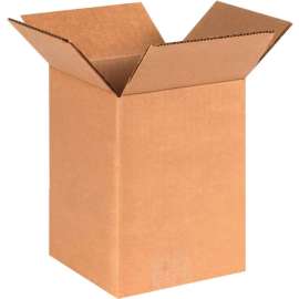 Global Industrial Cardboard Corrugated Boxes, 8"L x 6"W x 8"H, Kraft
