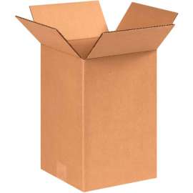 Global Industrial Cardboard Corrugated Boxes, 8"L x 8"W x 11"H, Kraft