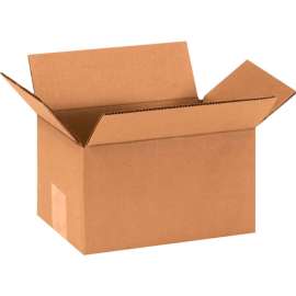 Global Industrial Cardboard Corrugated Boxes, 9"L x 6"W x 5"H, Kraft